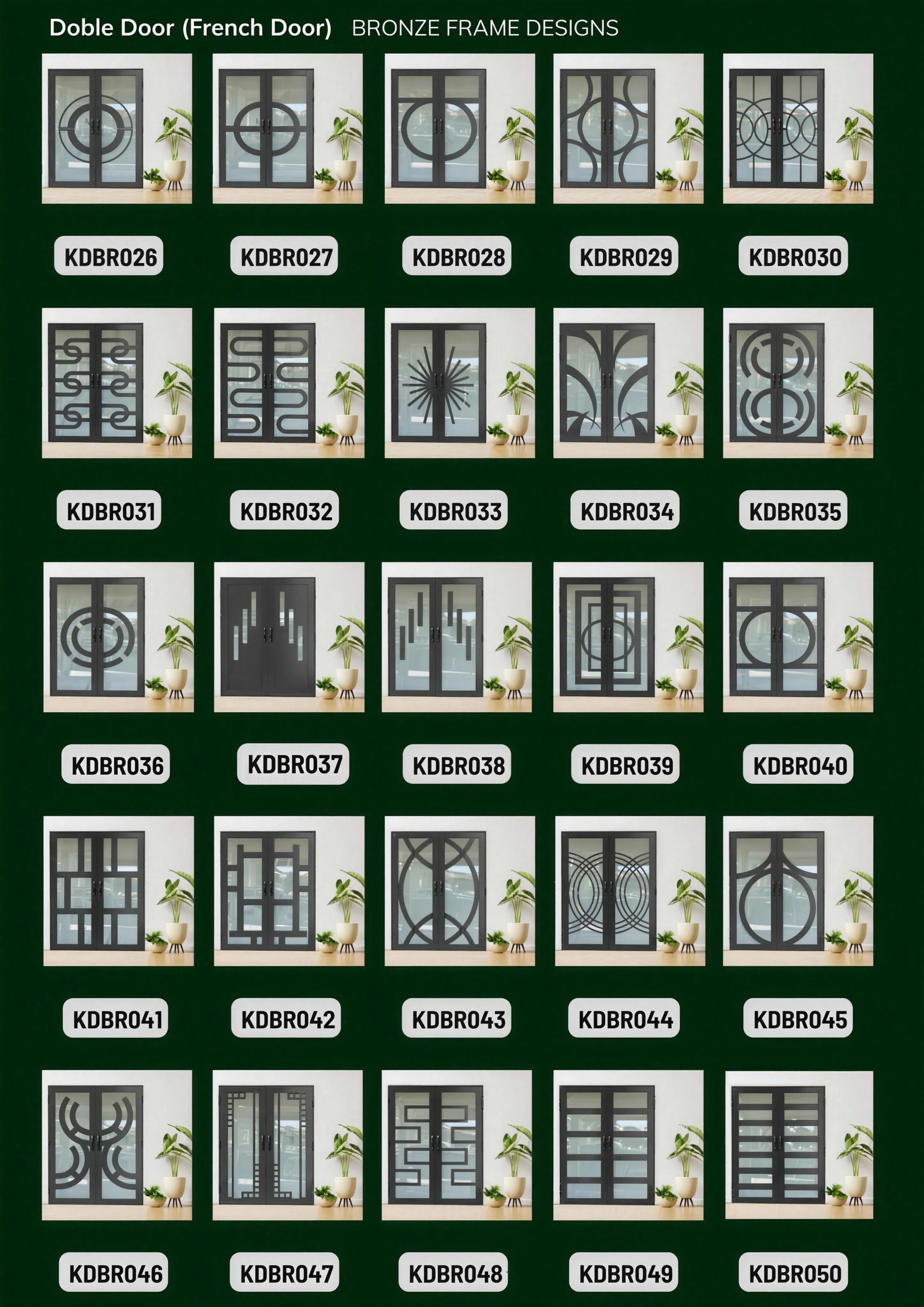 Double French Door - Bronze Frame, catalog page 2 of 4