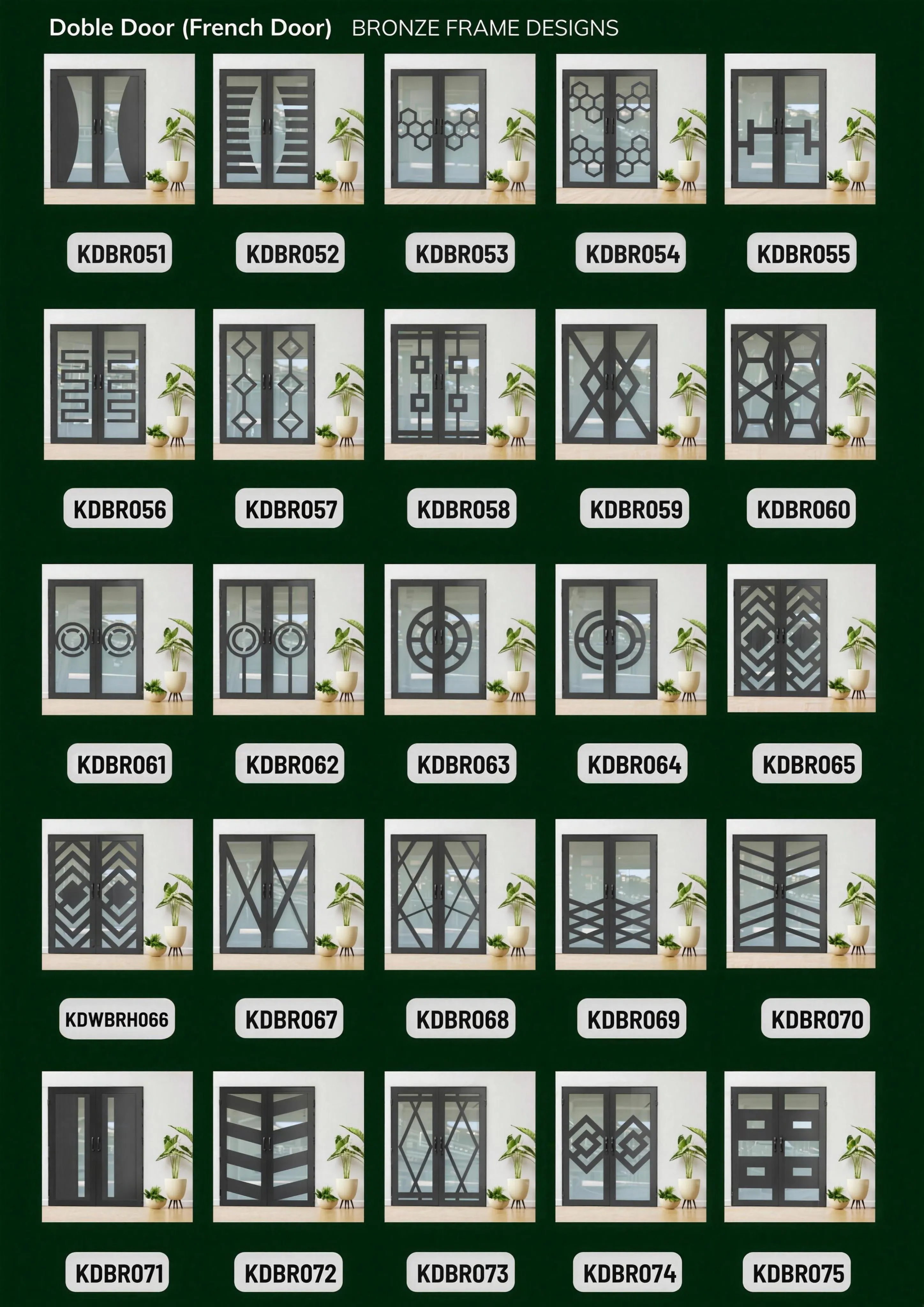 Double French Door - Bronze Frame, catalog page 3 of 4