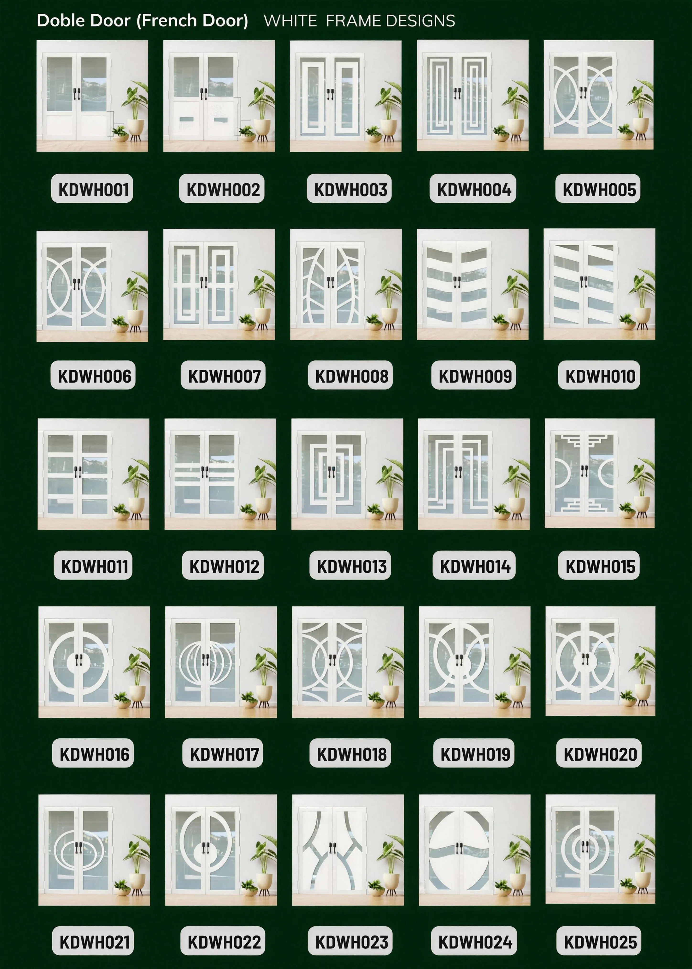 Double French Door - White Frame, catalog page 1 of 4
