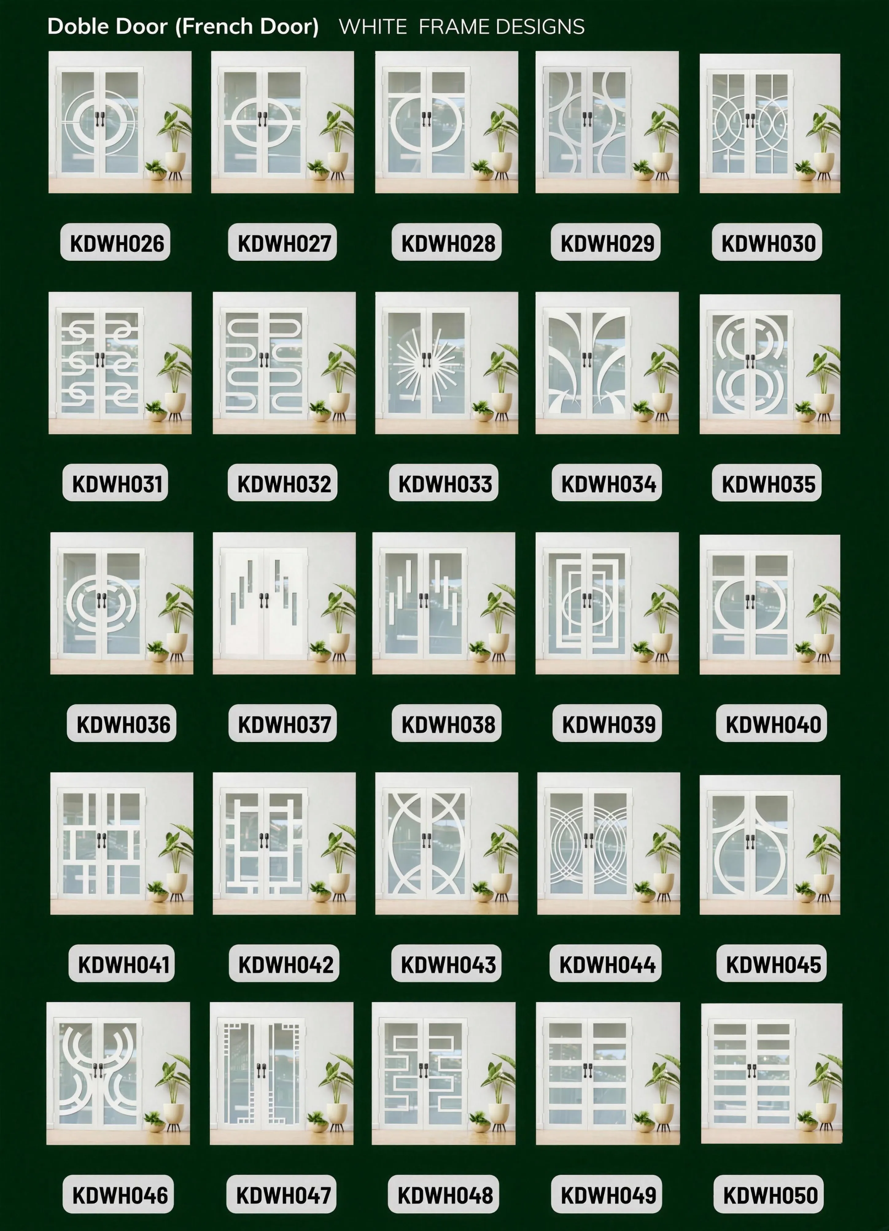 Double French Door - White Frame, catalog page 2 of 4