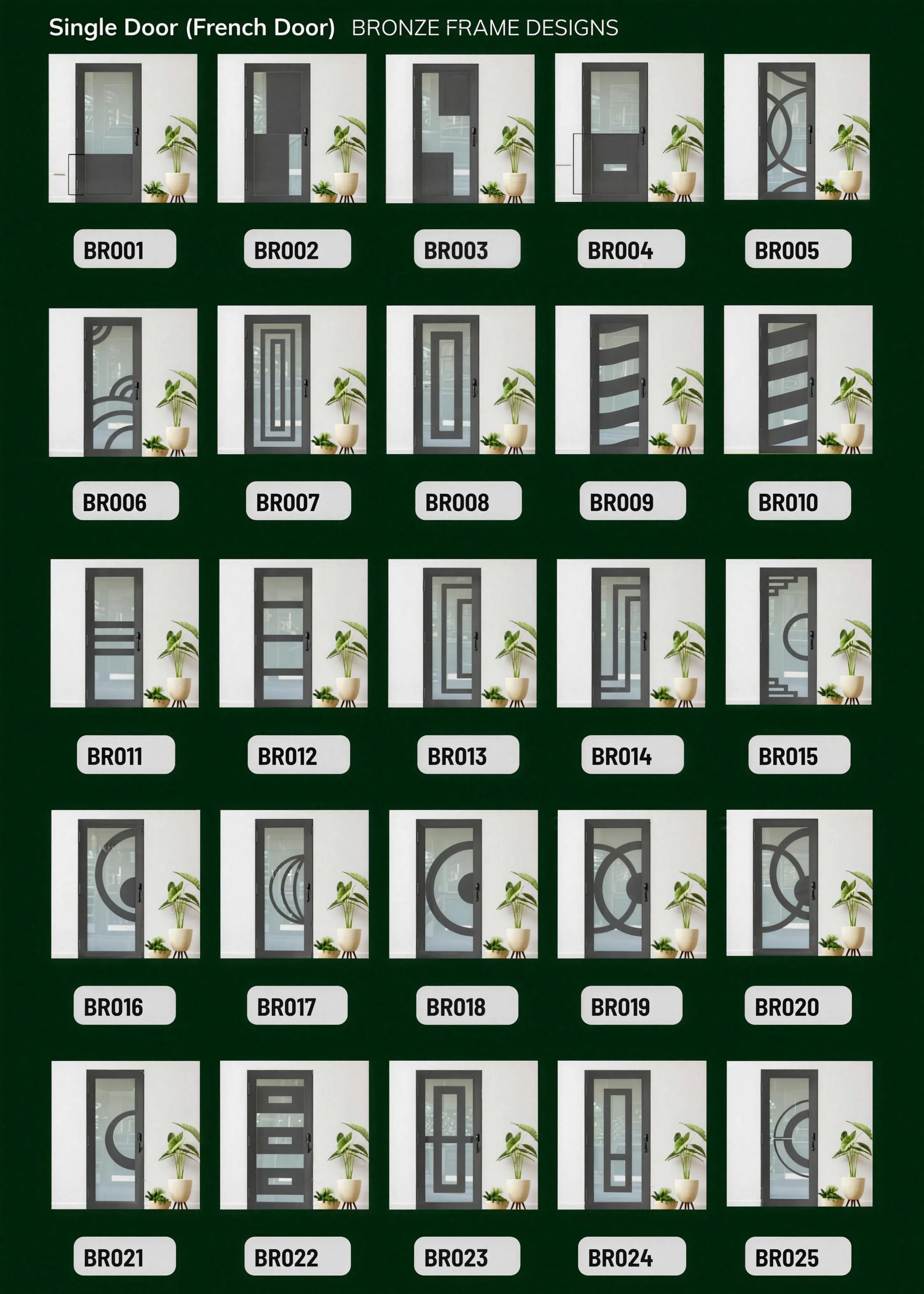 Single French Door - Bronze Frame, catalog page 1 of 5
