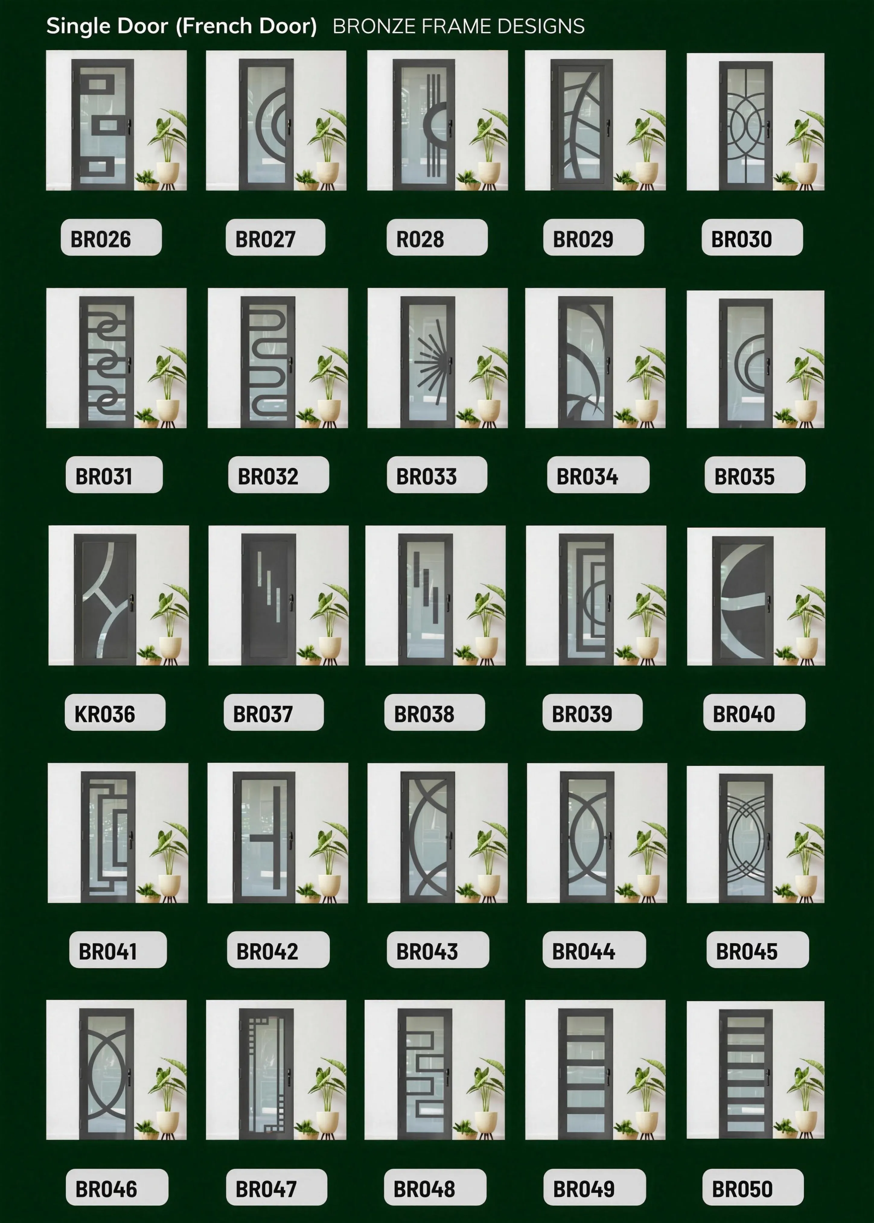 Single French Door - Bronze Frame, catalog page 2 of 5