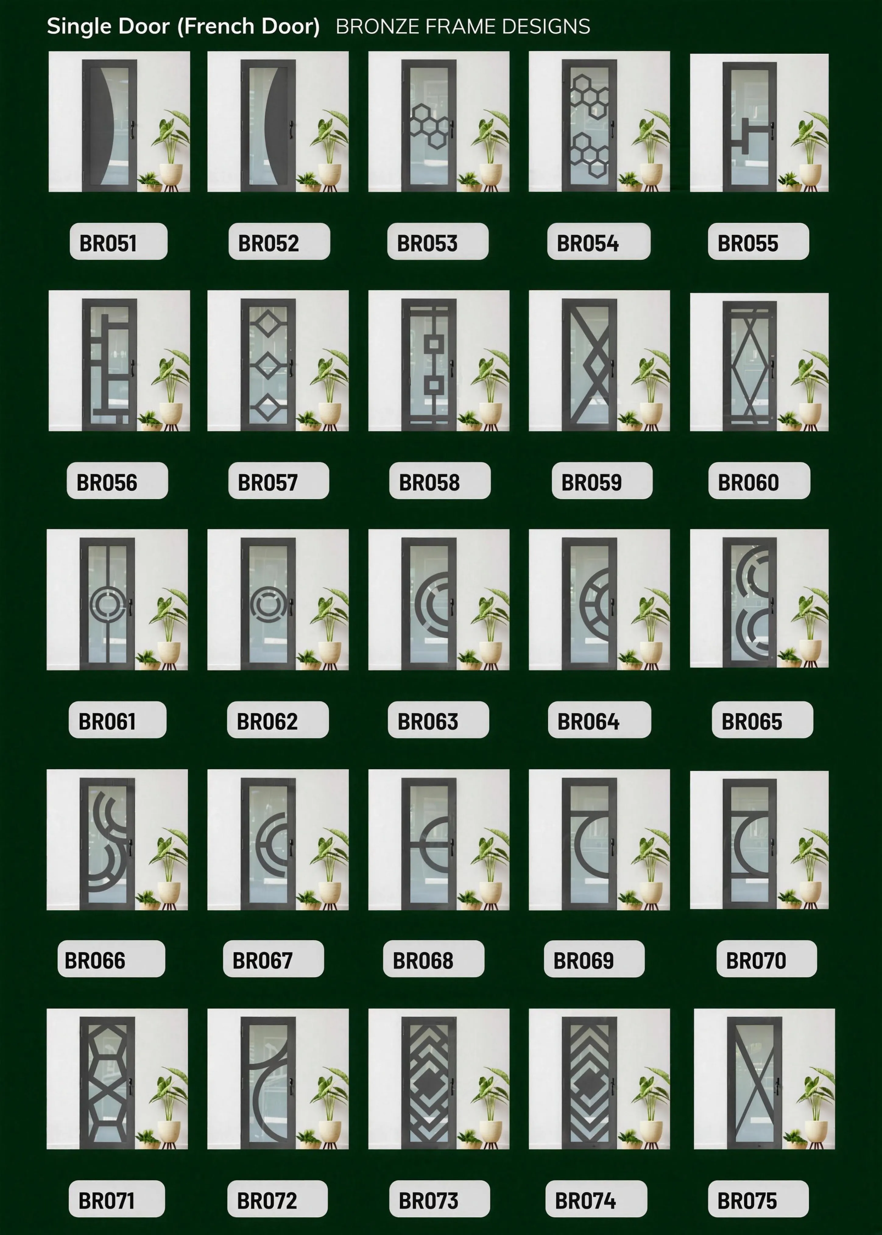 Single French Door - Bronze Frame, catalog page 3 of 5