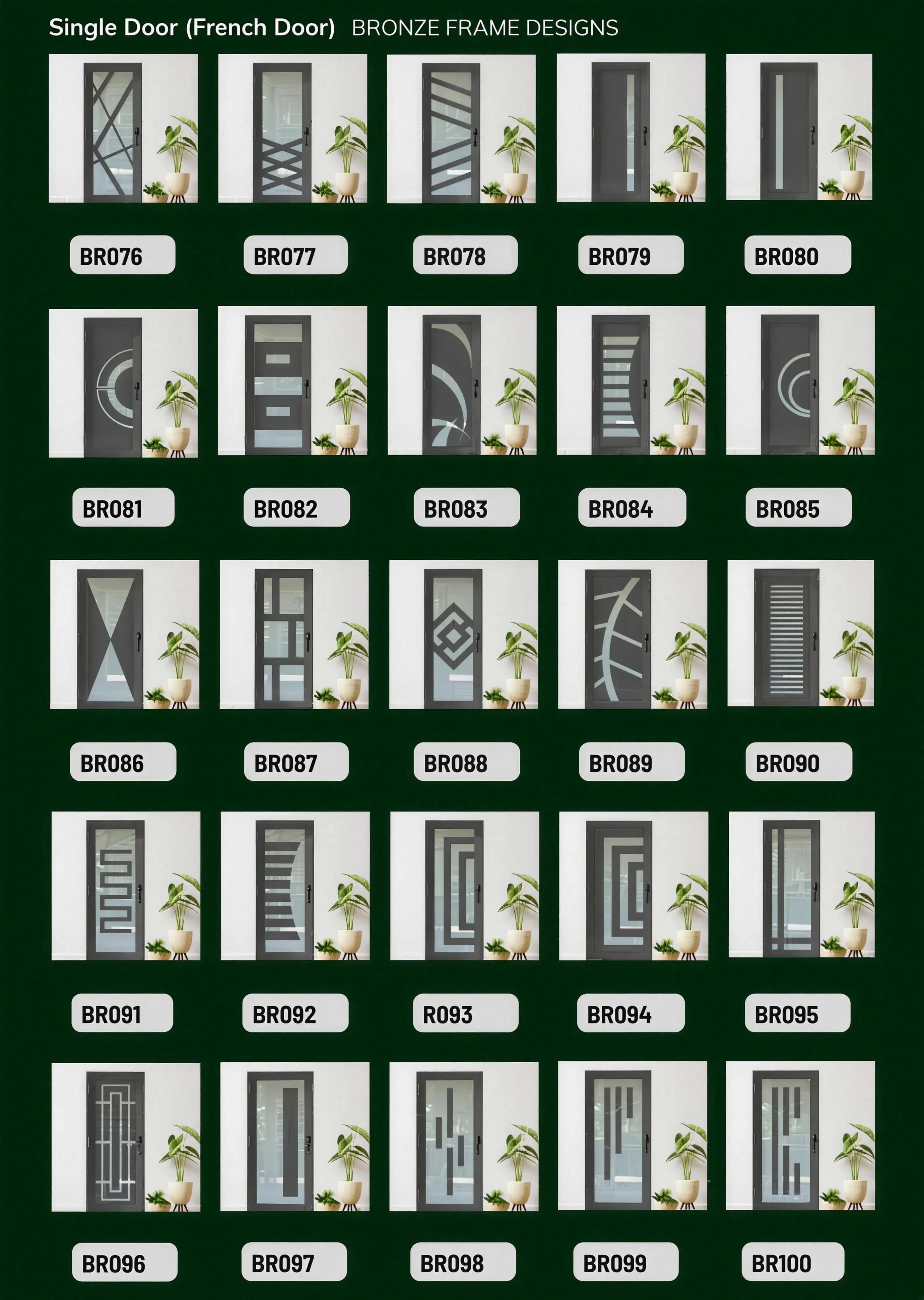 Single French Door - Bronze Frame, catalog page 4 of 5