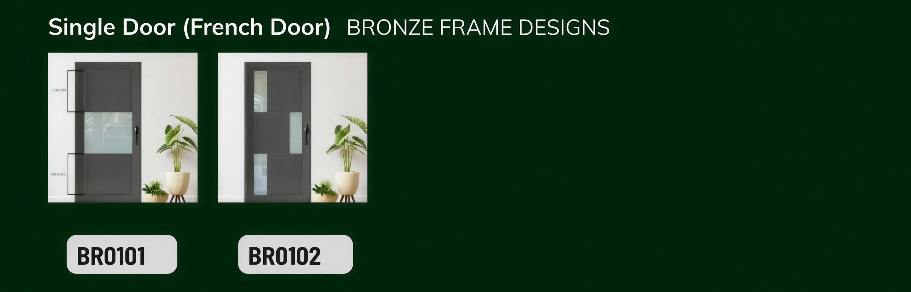 Single French Door - Bronze Frame, catalog page 5 of 5