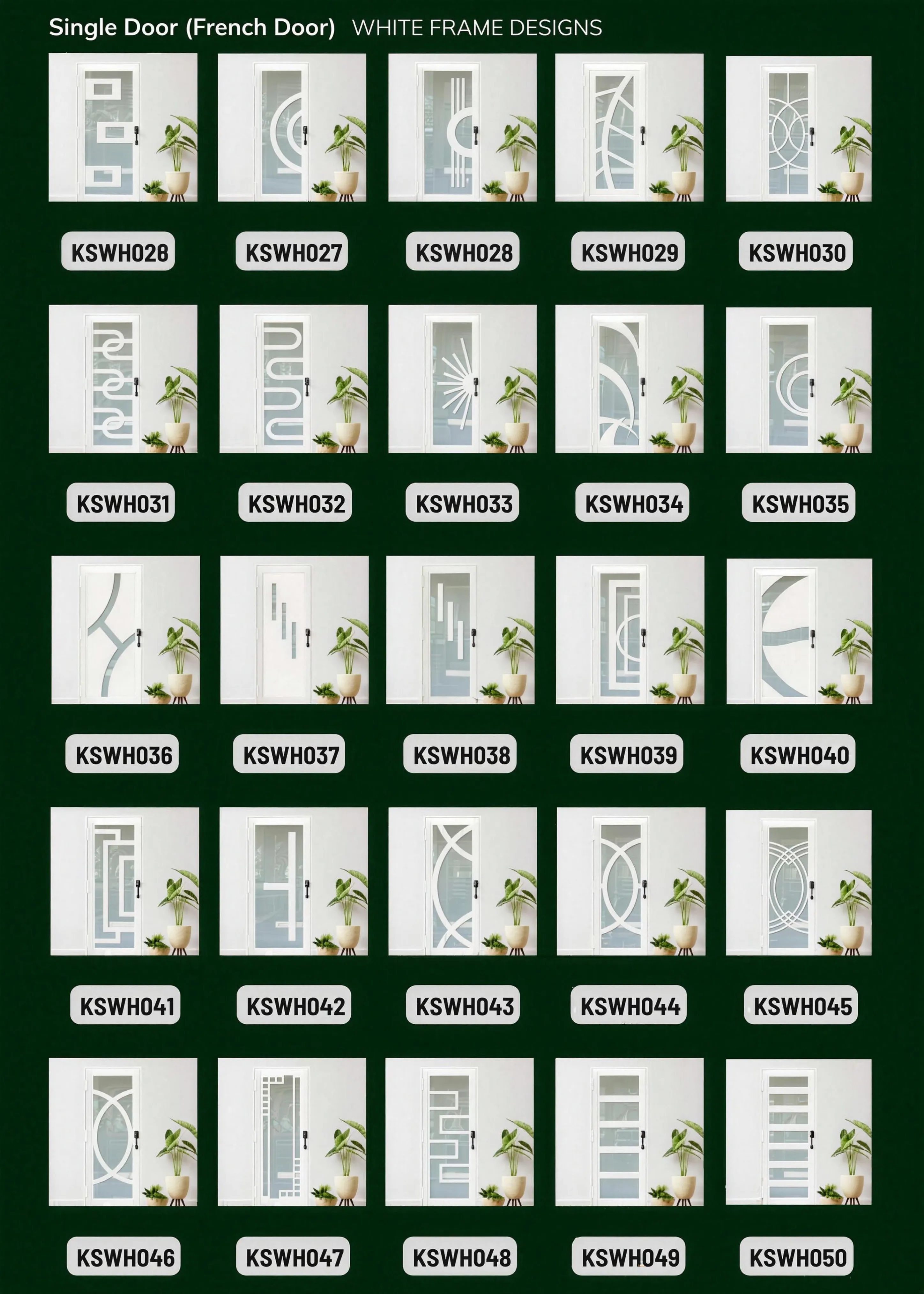 Single French Door - White Frame, catalog page 2 of 5