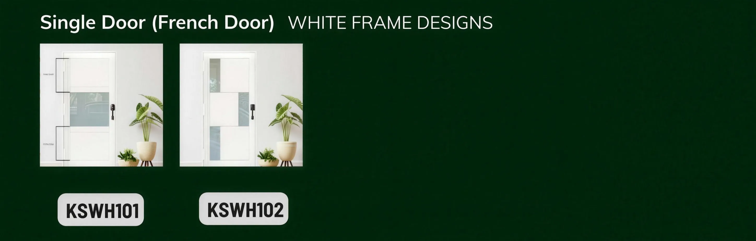 Single French Door - White Frame, catalog page 5 of 5